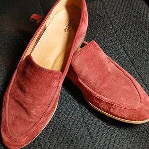 SUSINA Burgundy Suede Loafers 8M - EUC